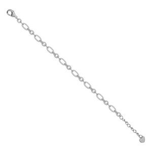 Two Evry Jewels simple chain bracelets (Fortune Bracelet) in Silver
